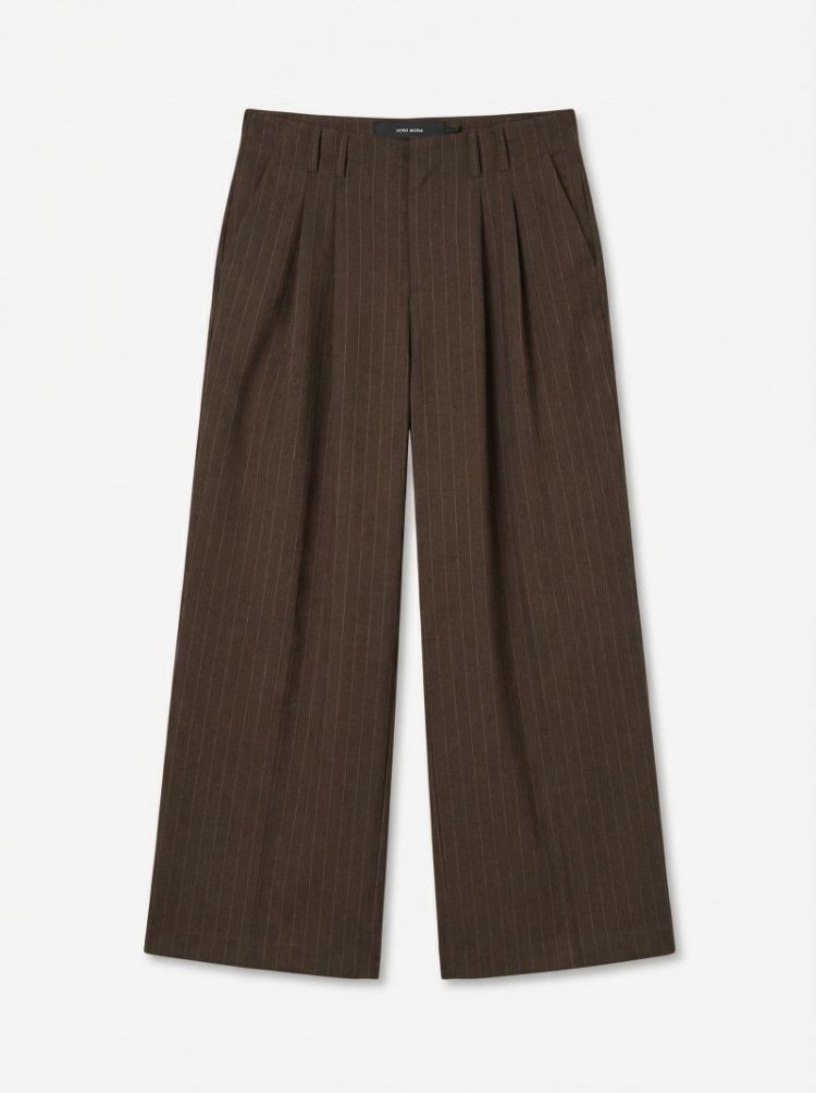 VMSOFINA MW WIDE PINSTRIPE PAN 297957001 Choco