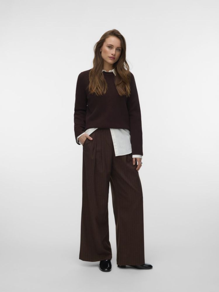 VMSOFINA MW WIDE PINSTRIPE PAN 297957001 Choco