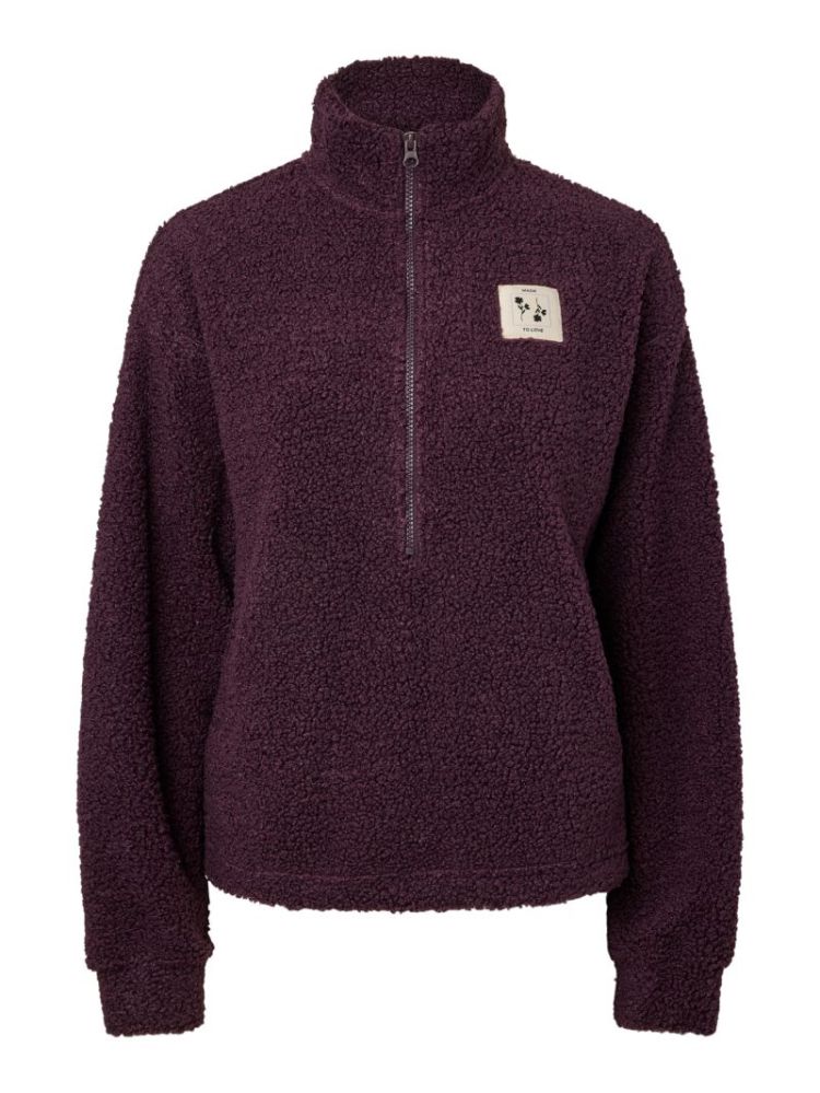 PCKATTY TEDDY HIGH NECK HALF Z 193169 Plum Per