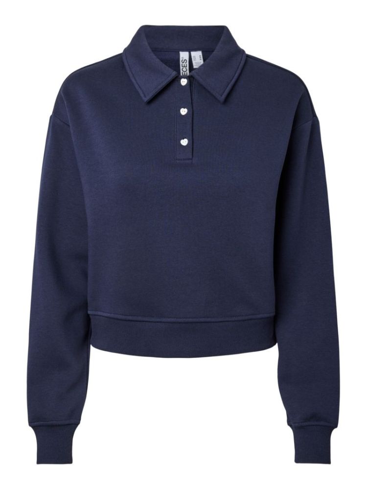 PCCHILLI LS SWEAT POLO JRS FC  217810 Maritime