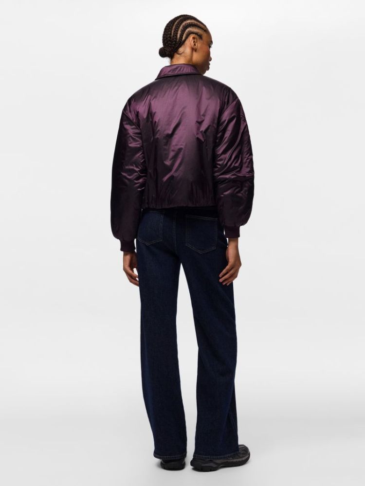 PCELARA PADDED RIBSTOP BOMBER  193169 Plum Per