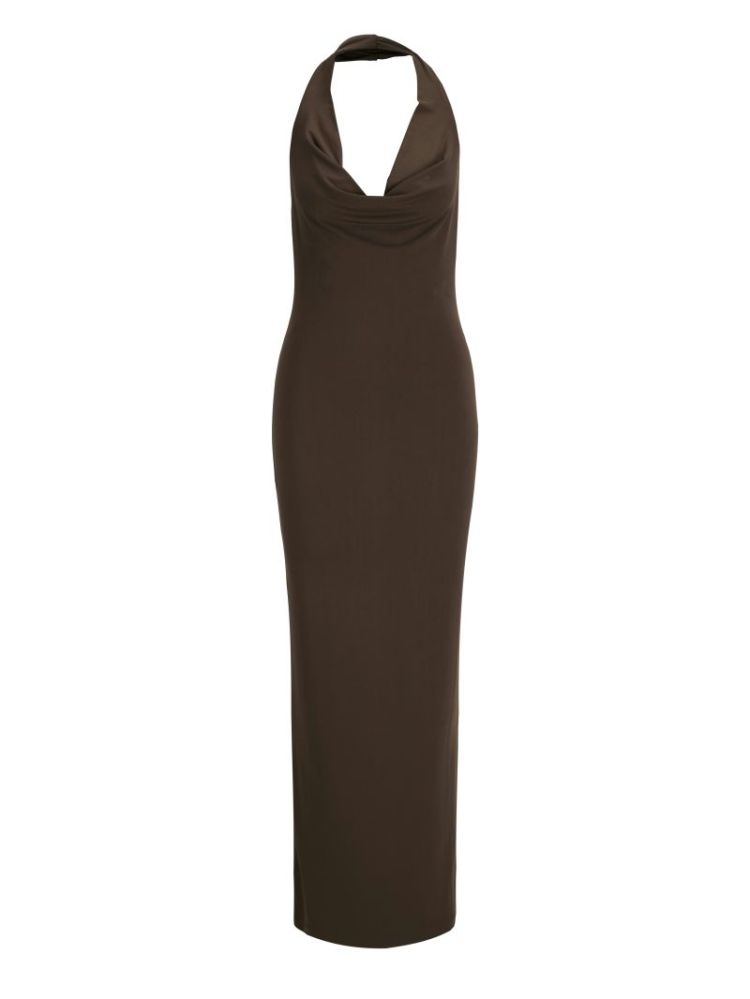JXOLIVIA HALTERNECK DRESS JRS 176191 Demitass