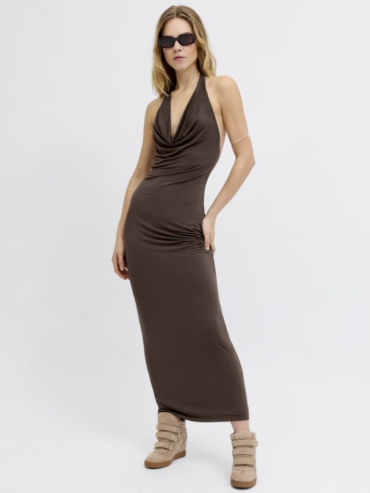 JXOLIVIA HALTERNECK DRESS JRS 176191 Demitass