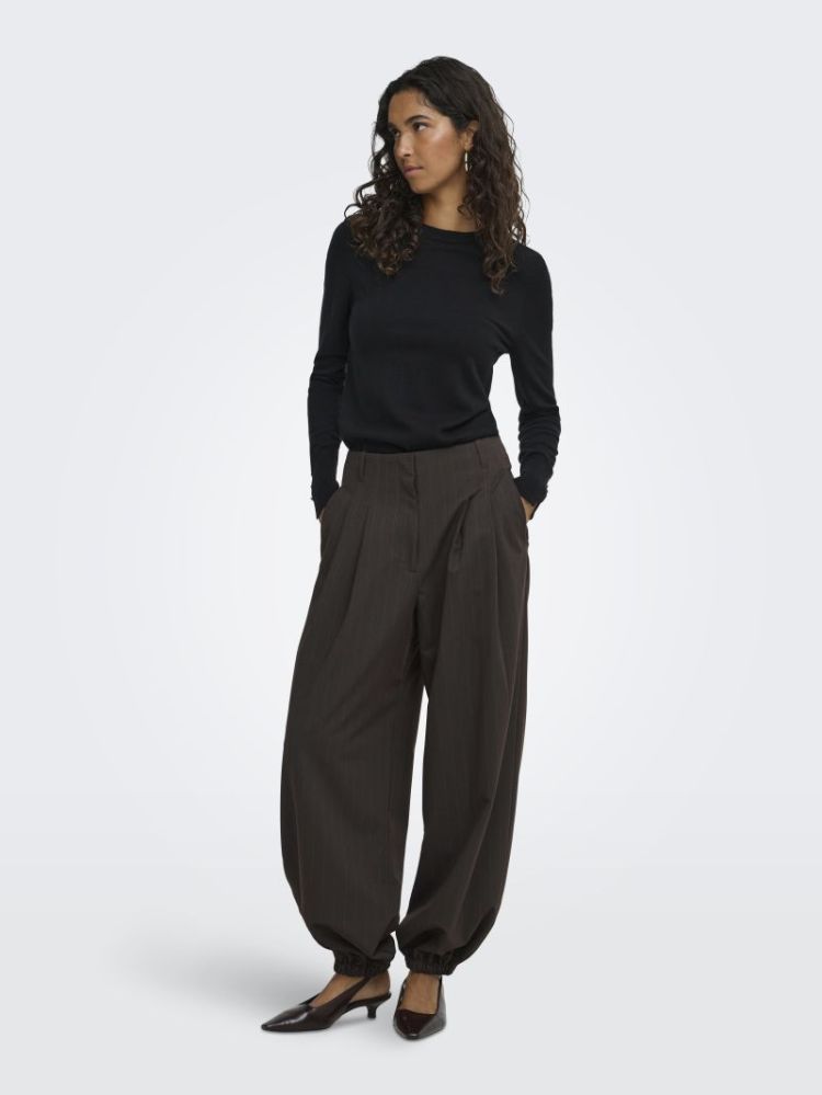 JDYMADELINE HW BALLOON PANT PN 244915001 Choco