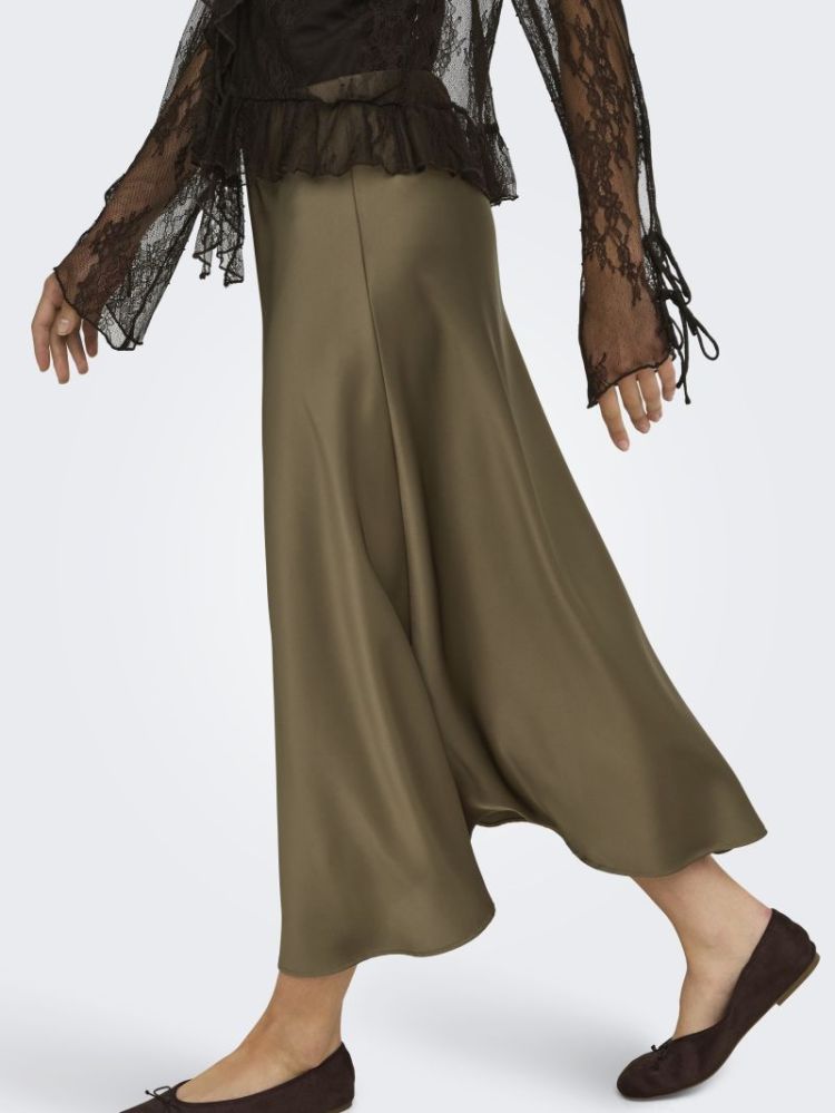 JDYARIA MW MIDI SKIRT WVN 303183 Teak