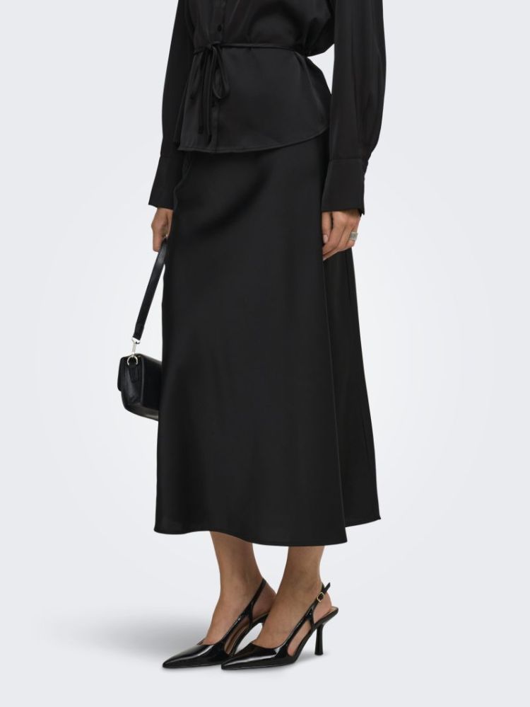 JDYARIA MW MIDI SKIRT WVN 177911 Black