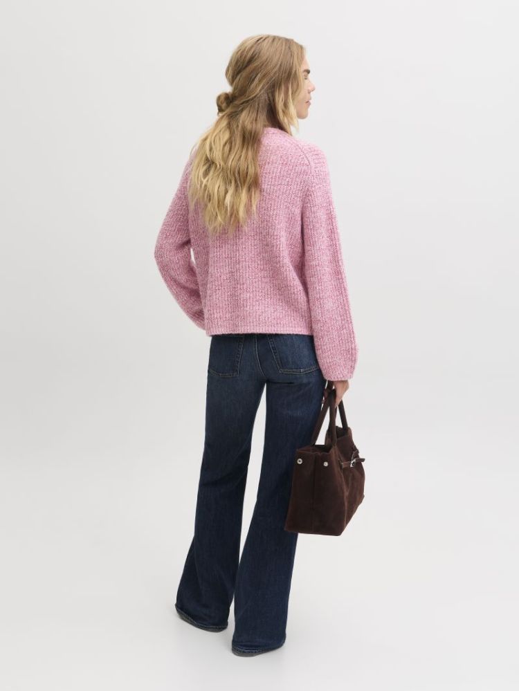 JXGLORIA GLOBAL CREW NECK KNIT 176935 Pink Nec
