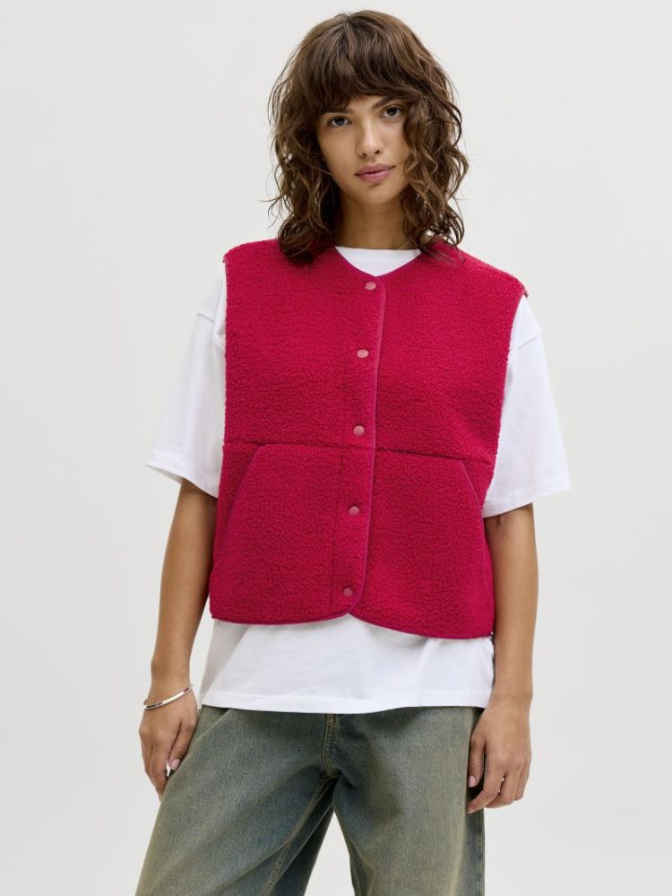 JXVERA TEDDY VEST OTW NOOS 177240 Scarlet