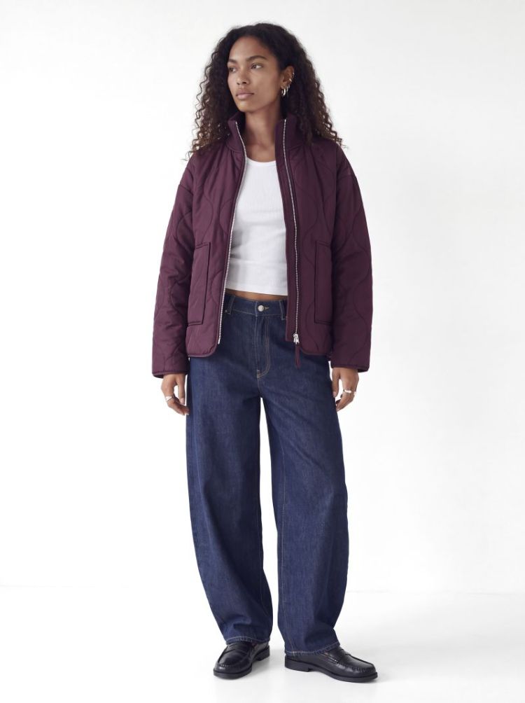 JXSERENA MID QUILTED JACKET OT 176841 Winetast
