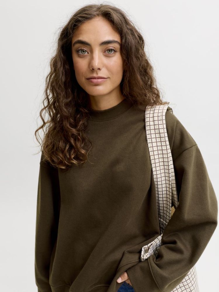 JXSOPHIA BOXY LS CREW SWEAT SW 176191 Demitass
