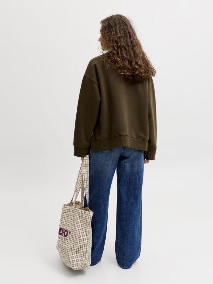 JXSOPHIA BOXY LS CREW SWEAT SW 176191 Demitass