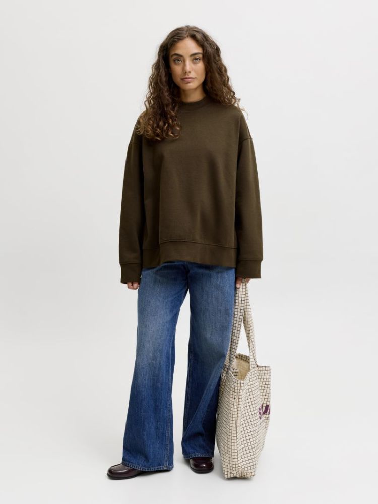 JXSOPHIA BOXY LS CREW SWEAT SW 176191 Demitass