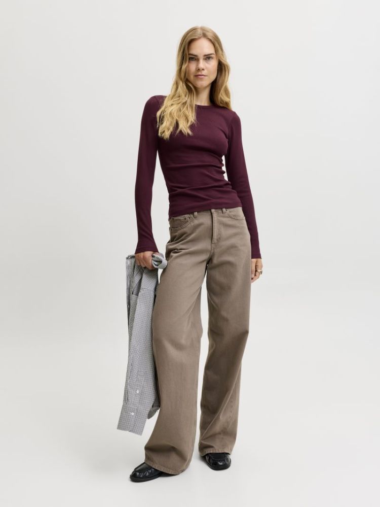JXFREYA STR LS RIB TEE JRS NOO 176841 Winetast