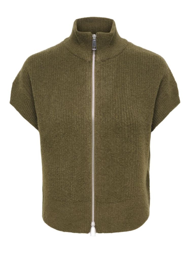 ONLBIANCA SL HIGHNECK ZIP VEST 180063001 Beech