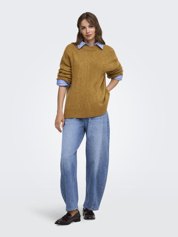 ONLHENRY LS O-NECK KNT 198123 Wood Thr