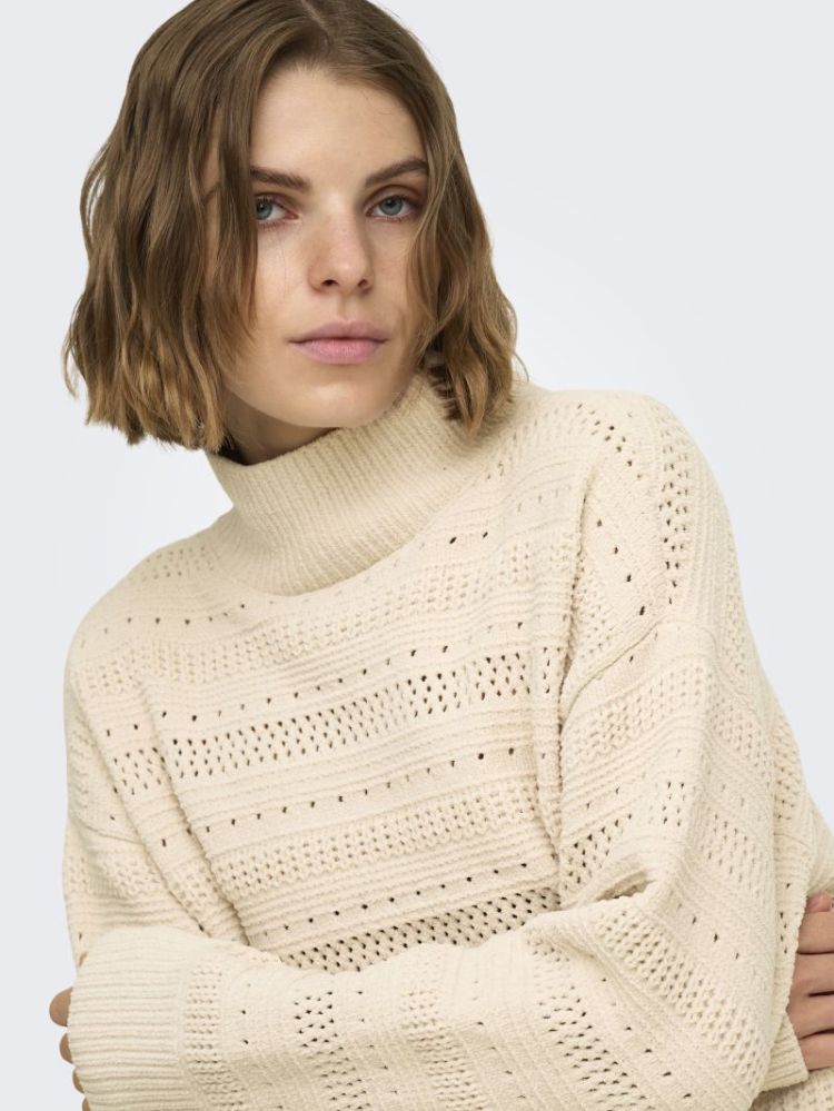 ONLGLOBE LS PATTERN HIGHNECK B 180083 Birch