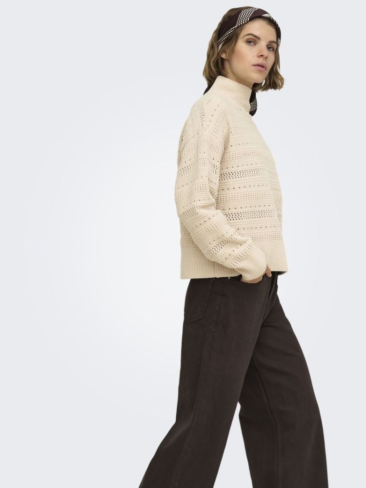 ONLGLOBE LS PATTERN HIGHNECK B 180083 Birch