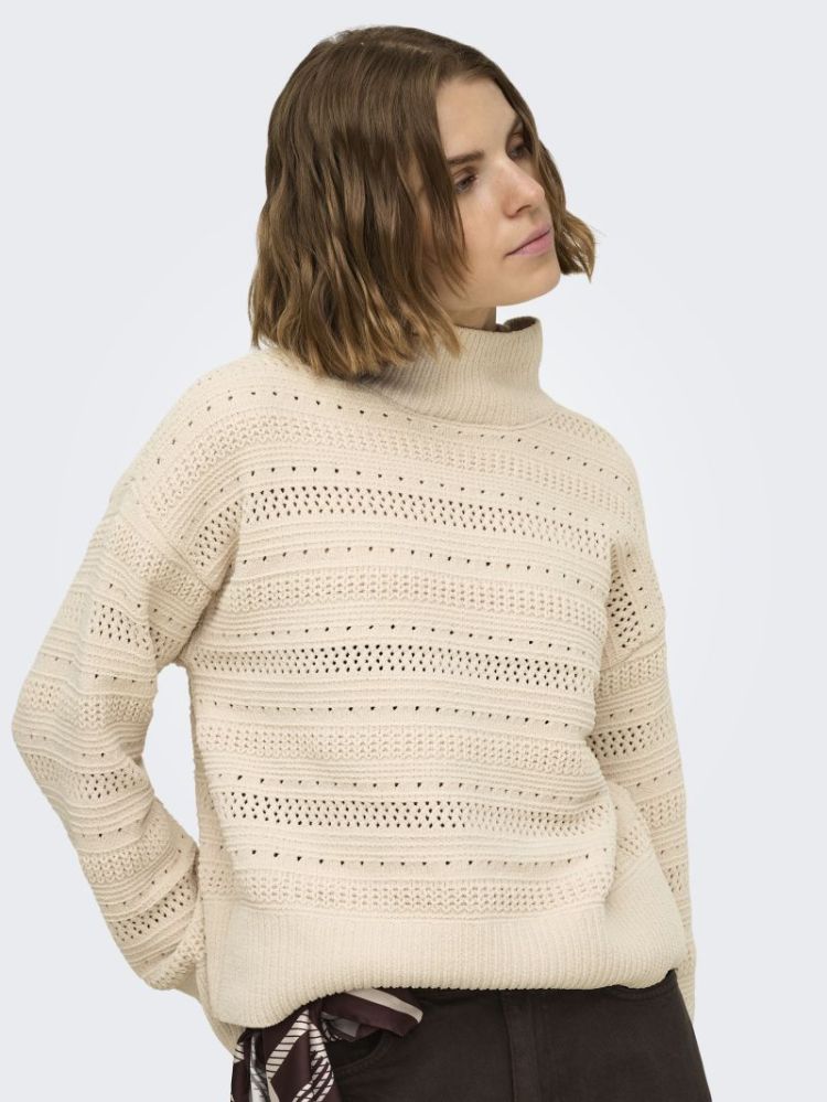 ONLGLOBE LS PATTERN HIGHNECK B 180083 Birch
