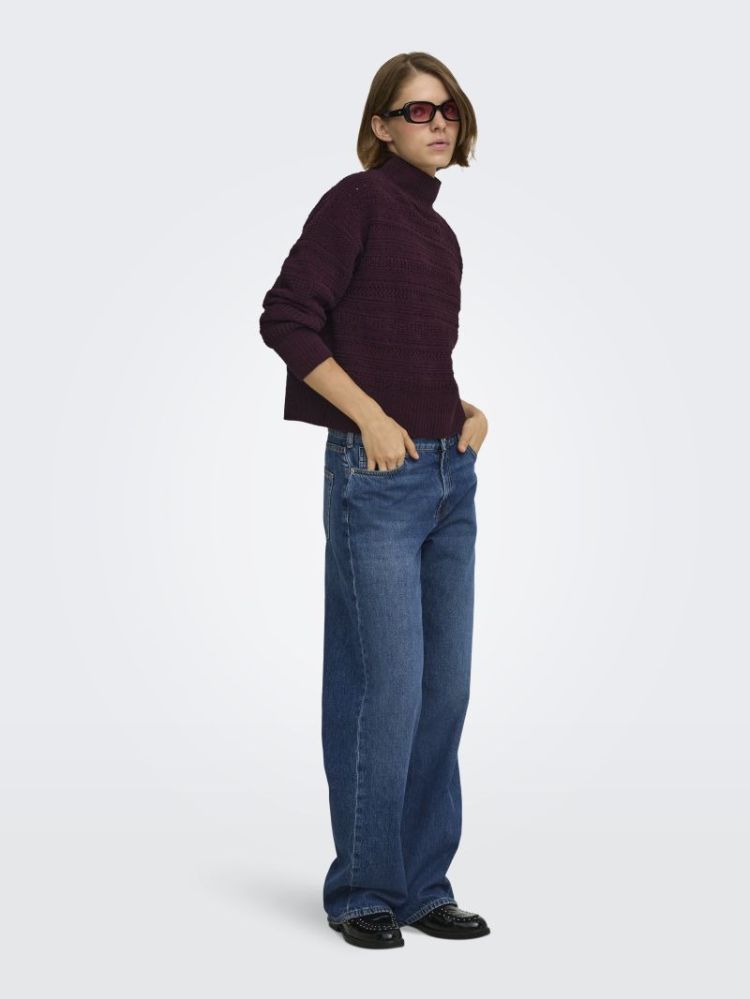 ONLGLOBE LS PATTERN HIGHNECK B 184723 Fudge