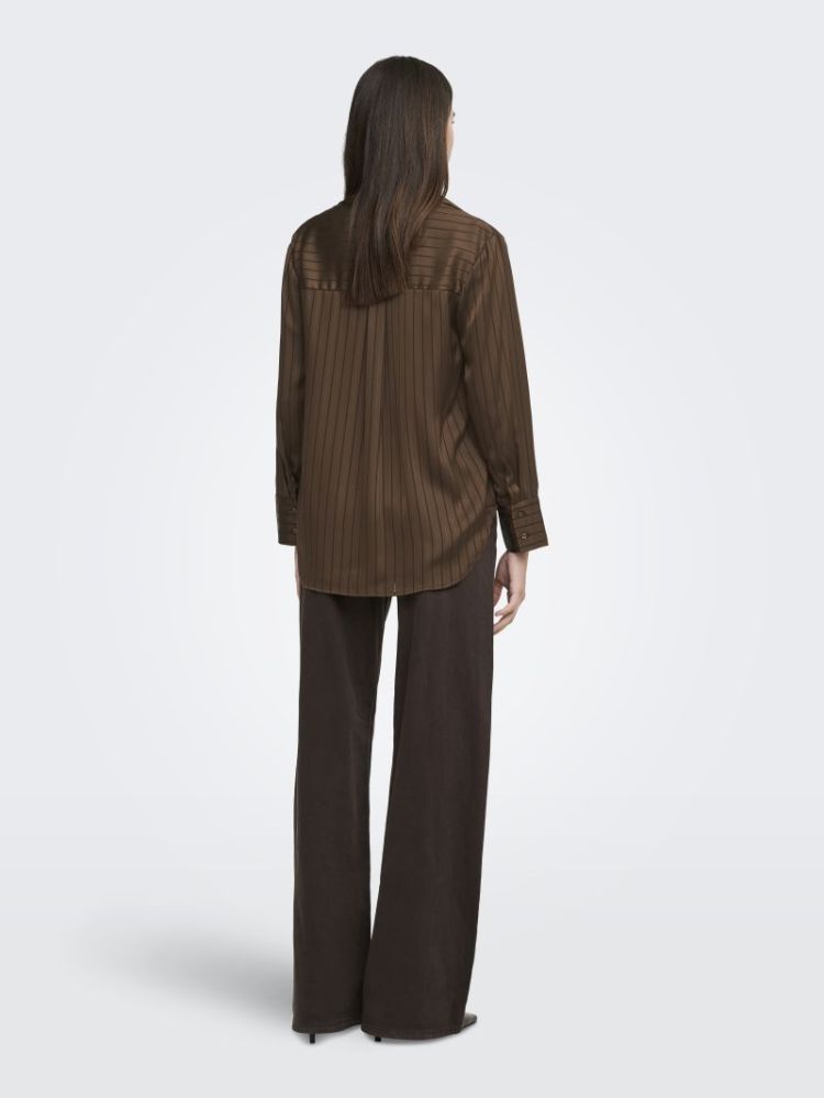 ONLLYRIA LS STRIPE SHIRT WVN 286318 Carafe