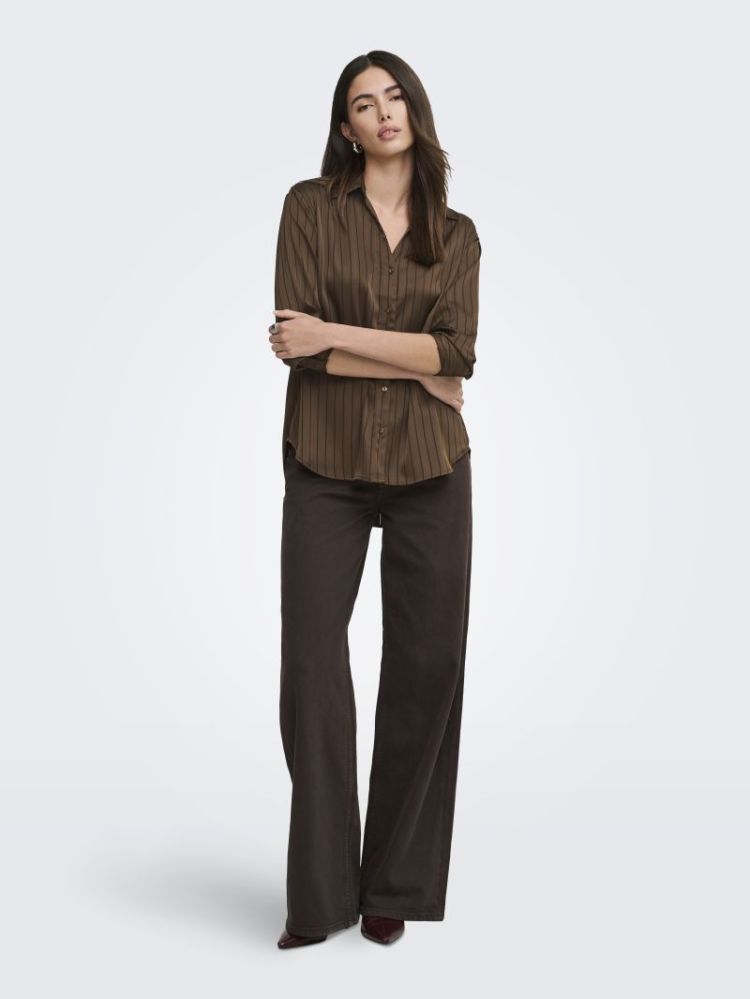 ONLLYRIA LS STRIPE SHIRT WVN 286318 Carafe