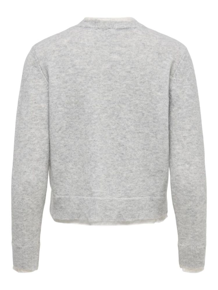 ONLRINE LS O-NECK MIX CARDIGAN 179073001 Light