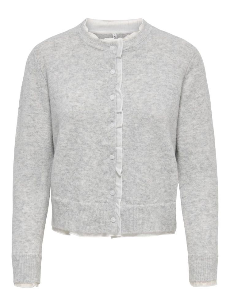 ONLRINE LS O-NECK MIX CARDIGAN 179073001 Light
