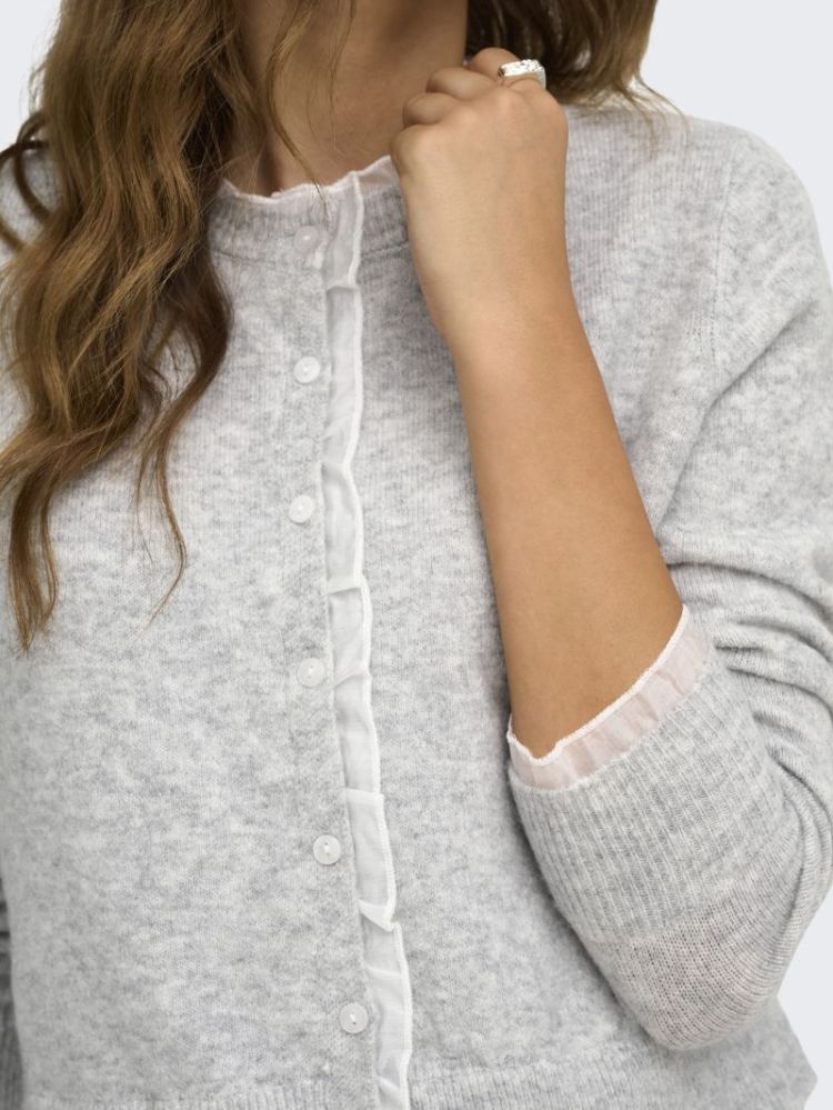 ONLRINE LS O-NECK MIX CARDIGAN 179073001 Light