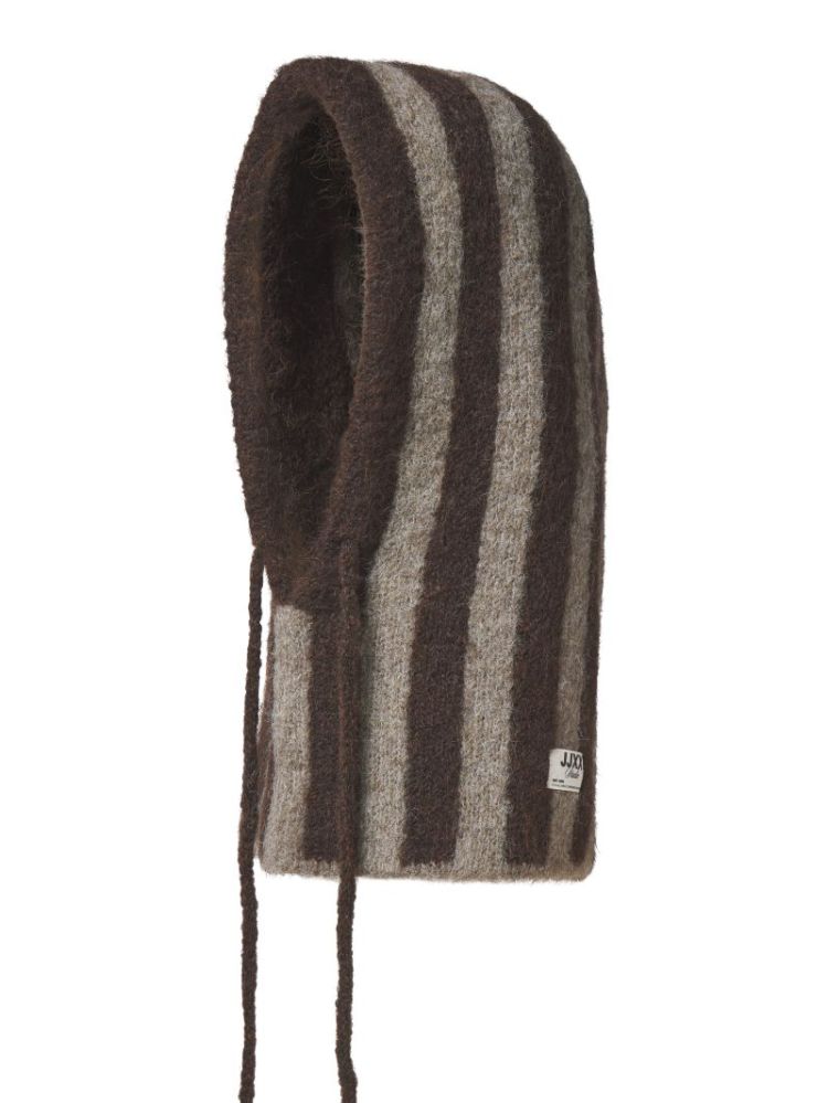 JXKATHERINE KNIT STRIPE BALACL 176126001 Brack