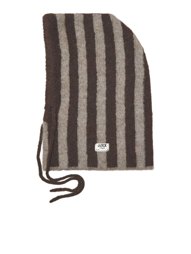 JXKATHERINE KNIT STRIPE BALACL 176126001 Brack