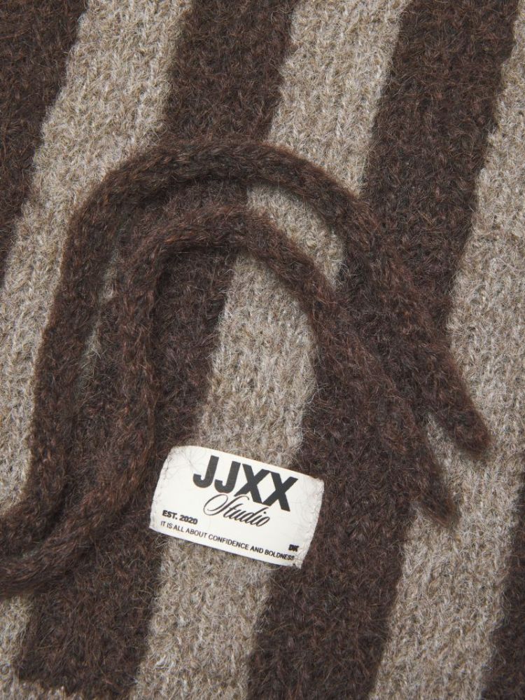 JXKATHERINE KNIT STRIPE BALACL 176126001 Brack