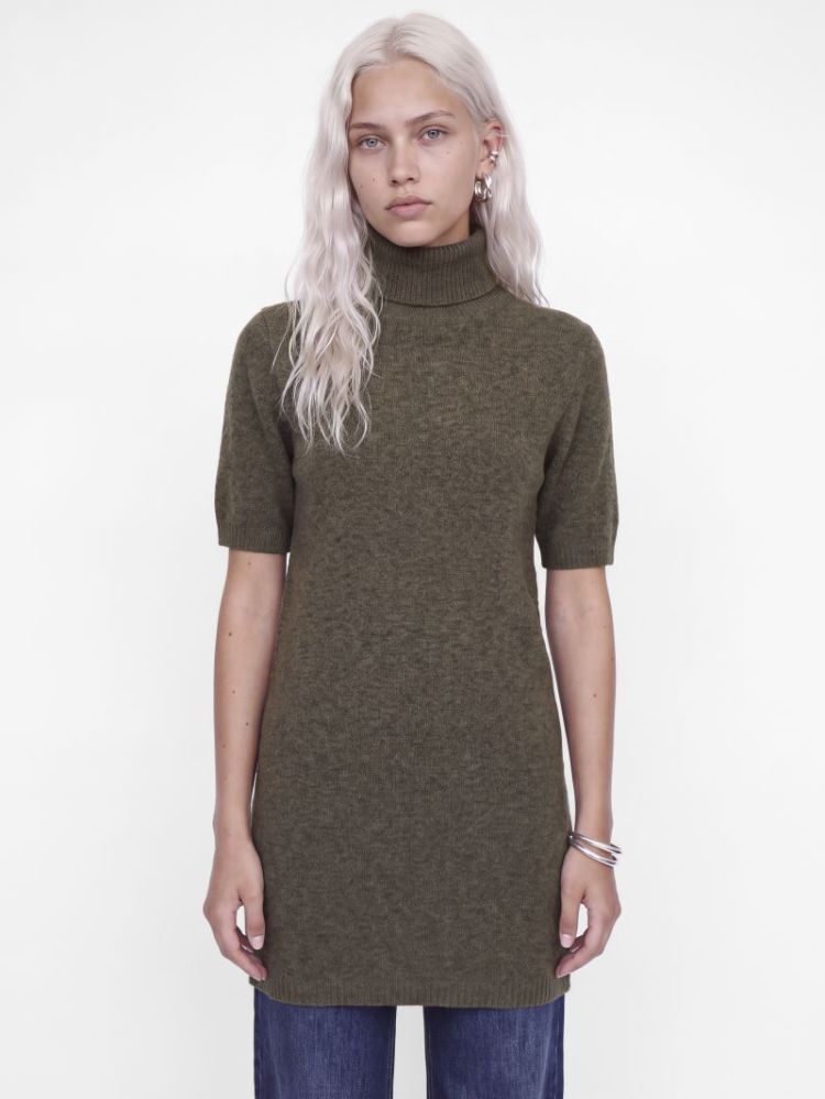 JXVALERIA SS ROLL NECK DRESS K 176574 Falcon