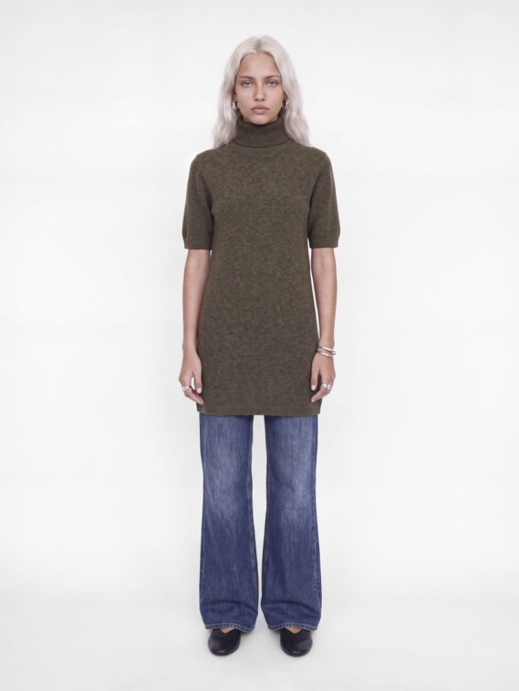 JXVALERIA SS ROLL NECK DRESS K 176574 Falcon