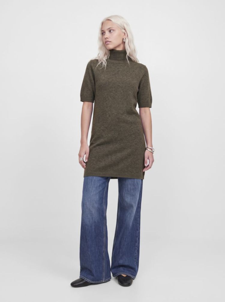 JXVALERIA SS ROLL NECK DRESS K 176574 Falcon