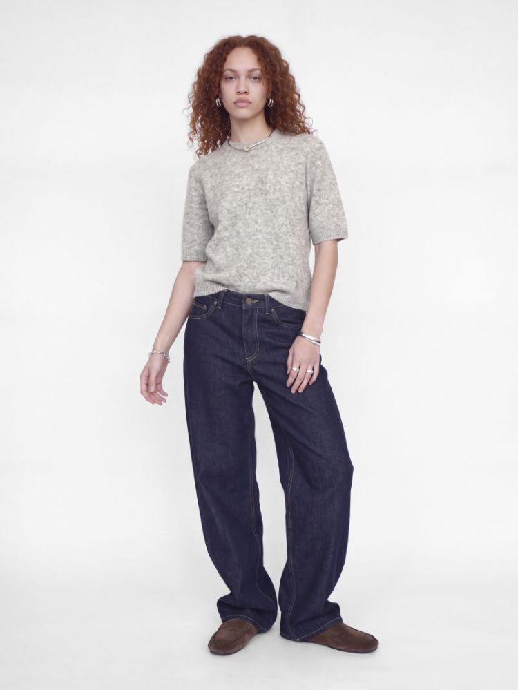 JXVALERIA SS KNIT 179085 Light Gr