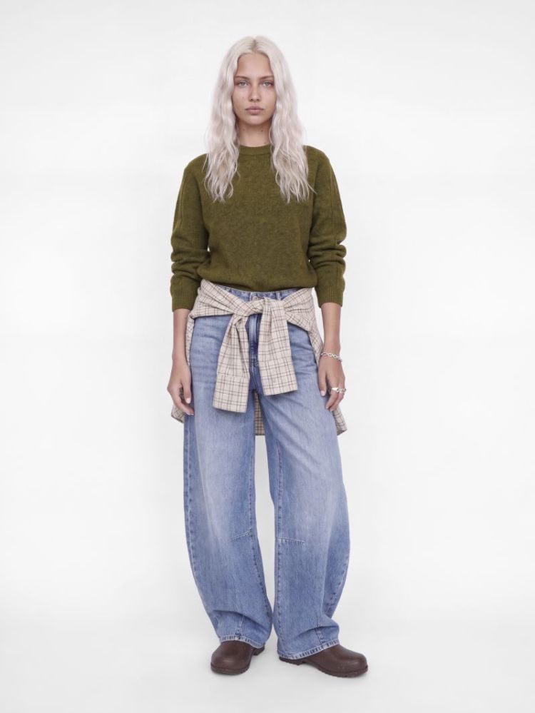JXVALERIA CREW NECK KNIT 176062 Nutria