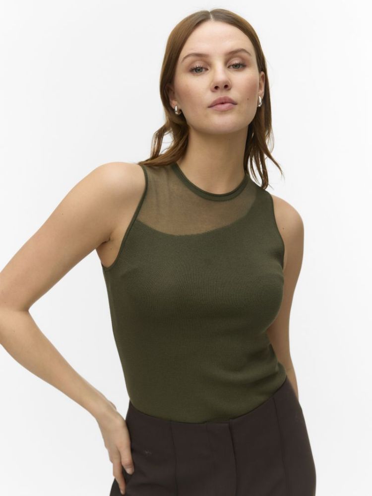 VMCRICKET SL O-NECK TOP 186323 Forest N