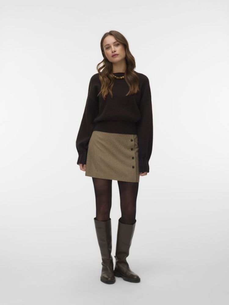 VMKACY LS O-NECK PULLOVER 297957001 Choco