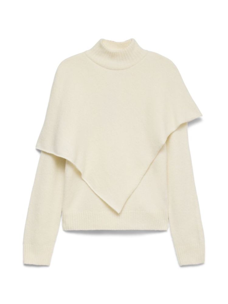 VMCAMILA LS CAPE HIGHNECK PULL 222913 Birch