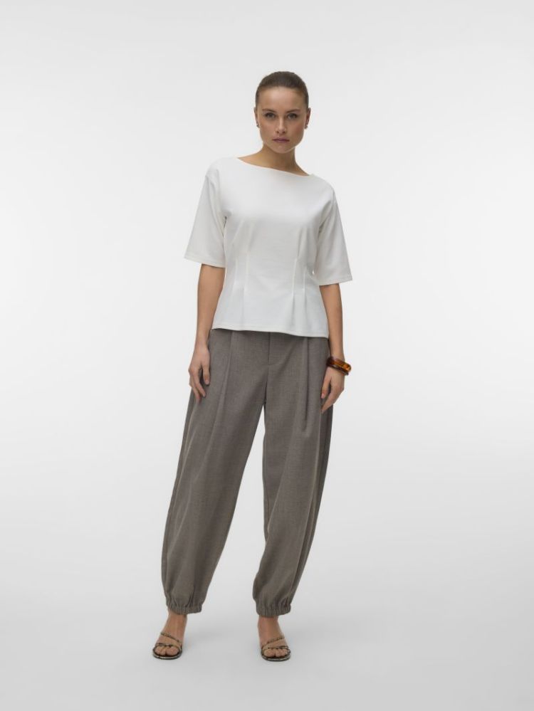 VMBJORK SS BOATNECK TOP JRS 175598 Snow Whi