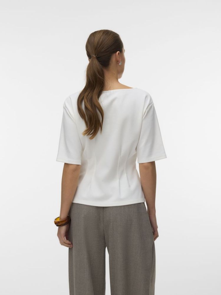 VMBJORK SS BOATNECK TOP JRS 175598 Snow Whi