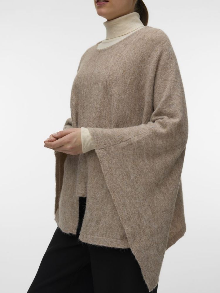 VMISLA LS O-NECK CAPE 192623001 Silve