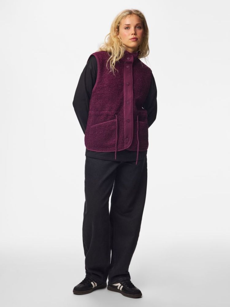PCKATTY HIGH NECK VEST BC 294444 Pickled