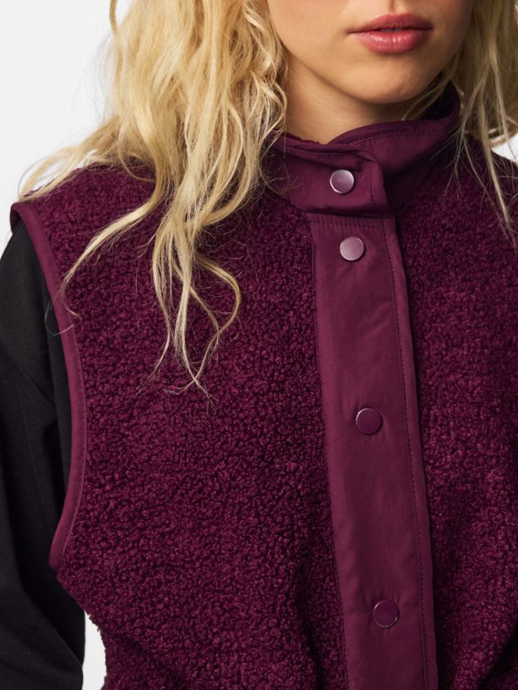 PCKATTY HIGH NECK VEST BC 294444 Pickled