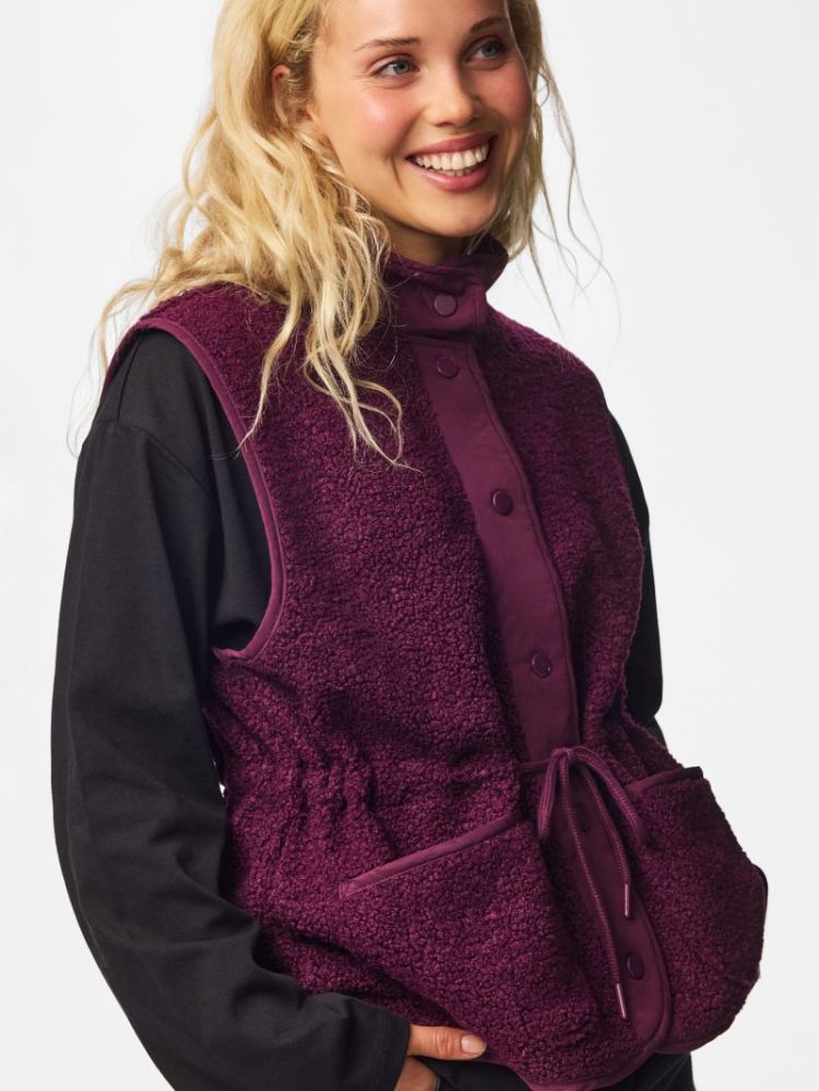 PCKATTY HIGH NECK VEST BC 294444 Pickled