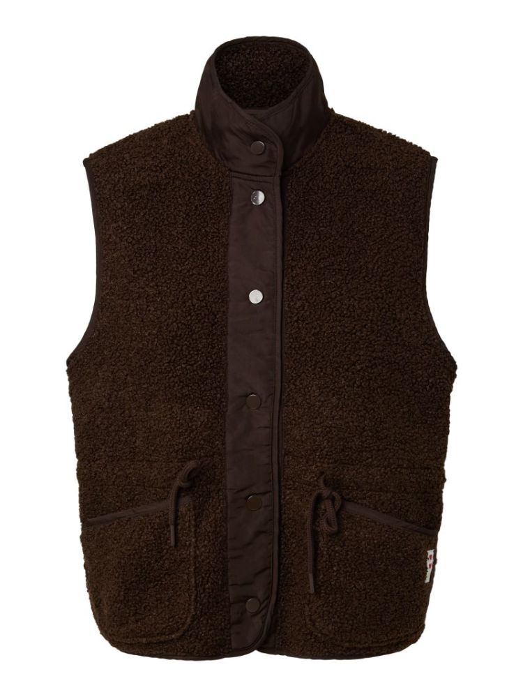 PCKATTY HIGH NECK VEST BC 302664 Hot Fudg