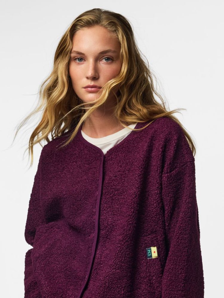 PCKATTY TEDDY JACKET BC 294444 Pickled