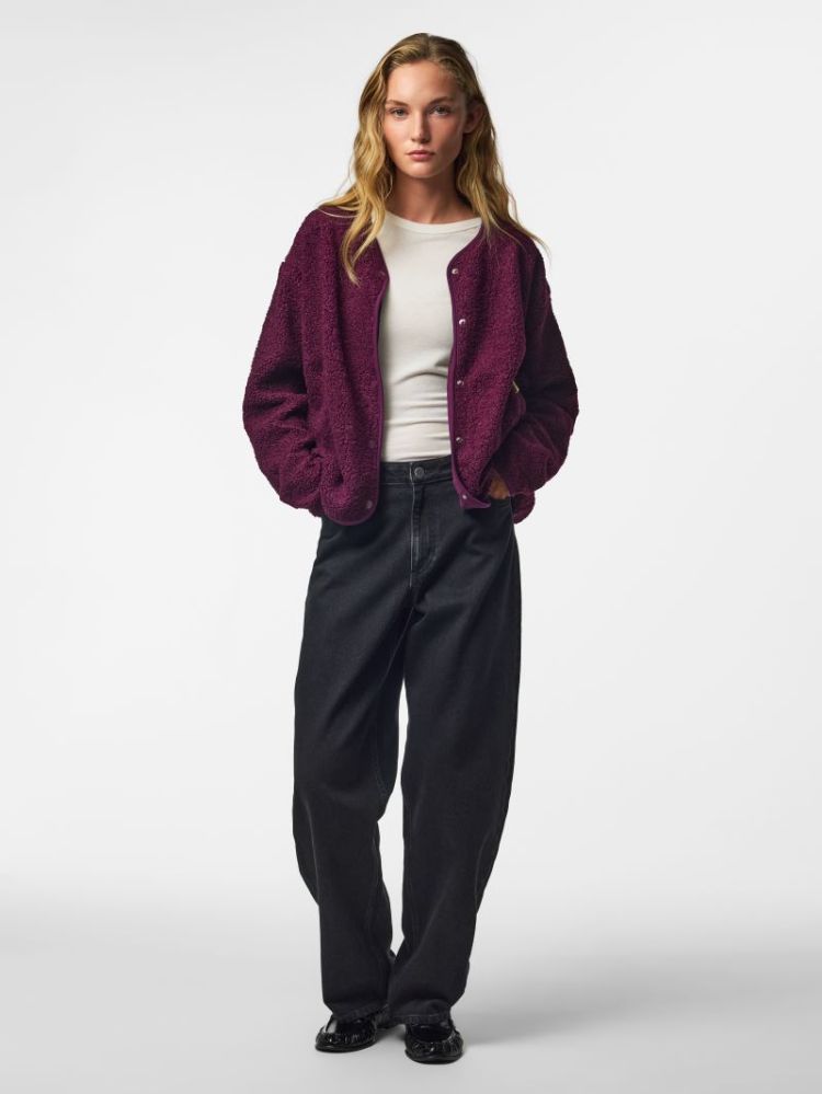 PCKATTY TEDDY JACKET BC 294444 Pickled
