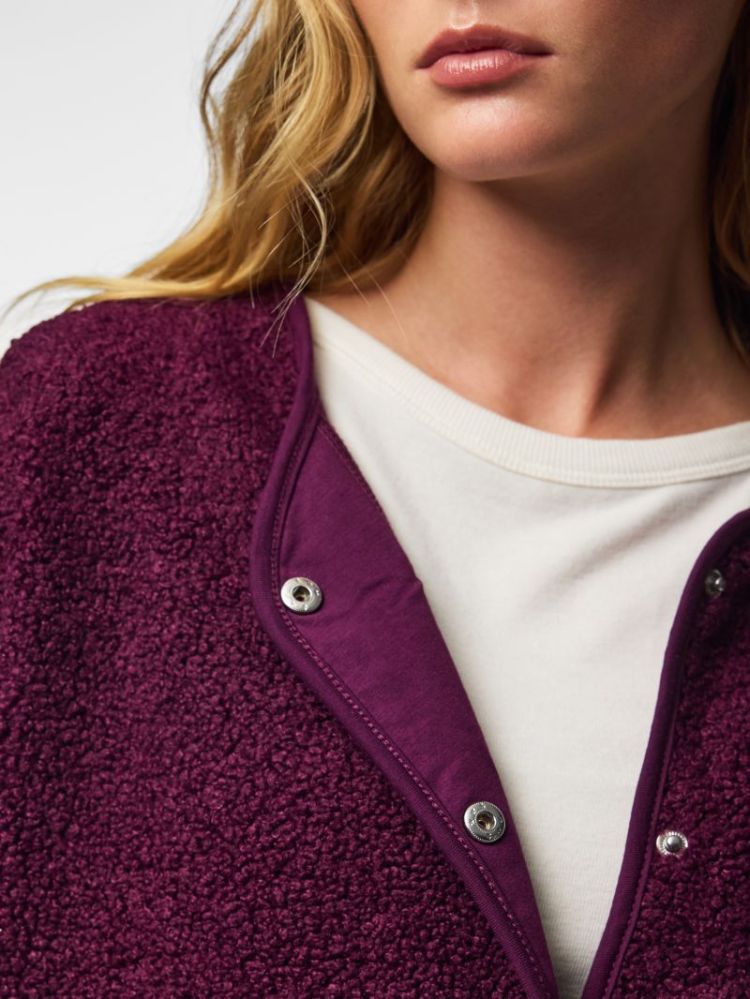 PCKATTY TEDDY JACKET BC 294444 Pickled