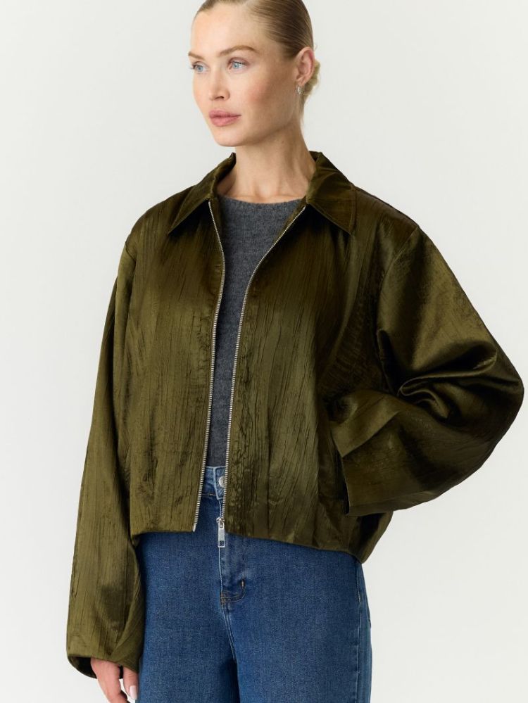 YASTIRA LS BOMBER JACKET S. 194901 Dark Oli